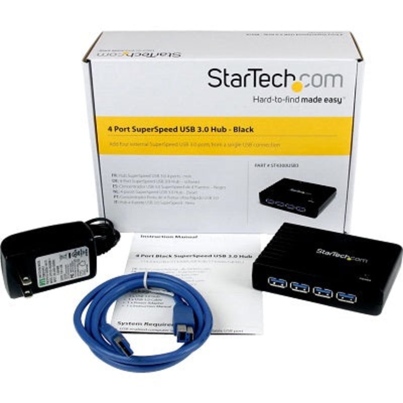 HUB-USB 3.0, 4 PORT STARTECH
