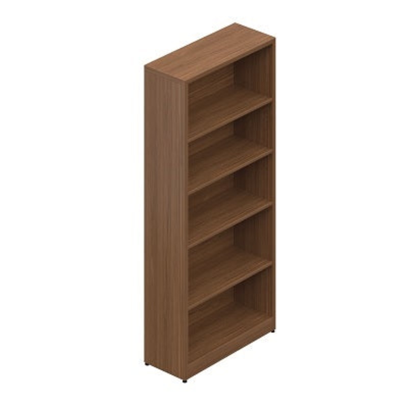 Bookcase-Ionic 65" High, Winter Cherry