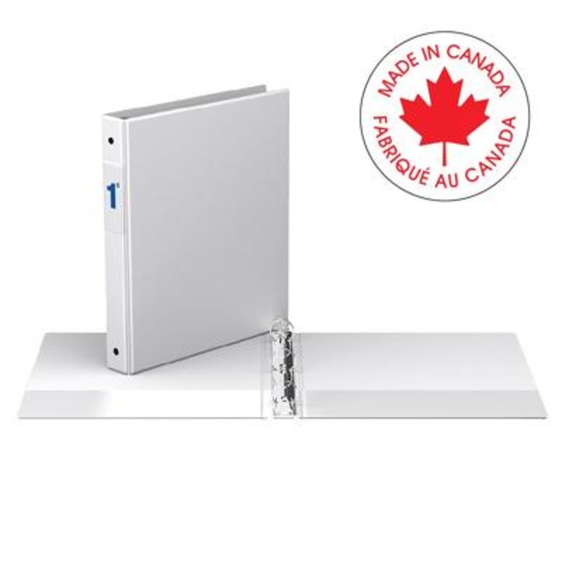 BINDER-ESSENTIAL 2300 1" ROUND RING, WHITE